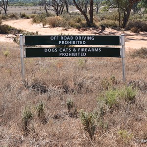 Murray Sunset National Park Boundary Sign