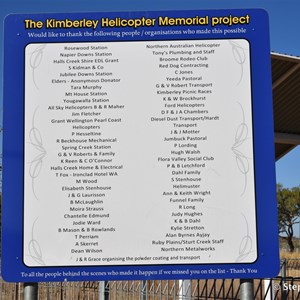 Kimberley Helicopter Pilot Memorial