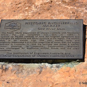 Ord River Dam Historic Engineering Marker