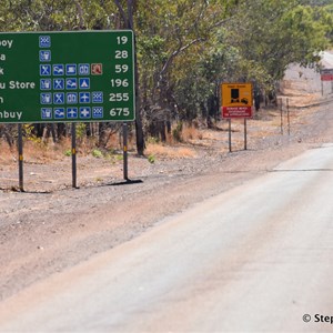 Stuart Highway & Central Arnhem Highway Intersection