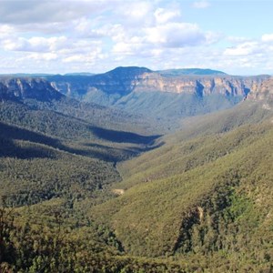 A view along the valley to the north east