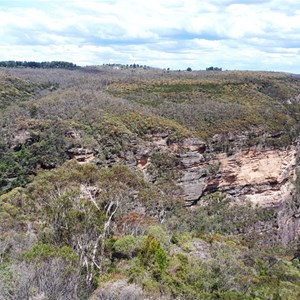 The cliff face opposite the lookout