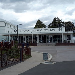 The new pavilion houses a ballroom. 