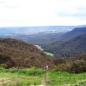 The view into the Megalong Valley