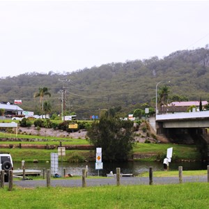 The toilet is the small white building in the centre of the photo