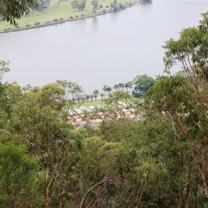 New villa development on the river bank.