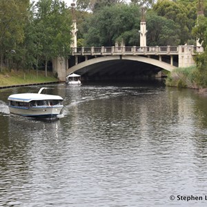 View from the new Adelaide Riverbank Pedestrian Bridge