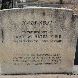 Daisy Bates Grave at North Road Cemetery