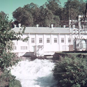 Start of canoe course at Power station 