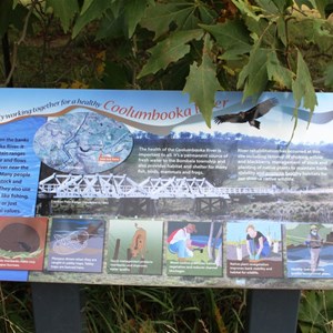 Informational sgnage near the bridge