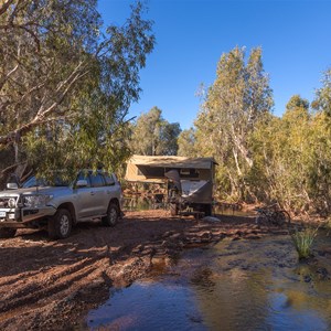 Camped at Skull Springs (far end)
