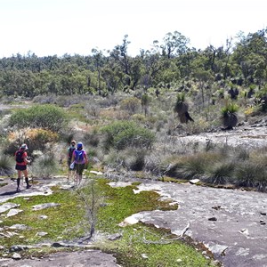 Hikers on Abyssinia Rock