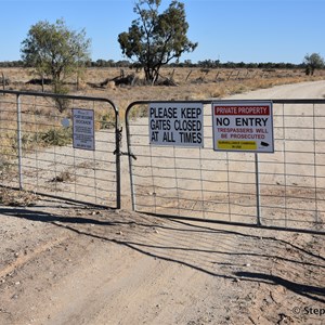 Fort Bourke Stockade Access Gate - Locked