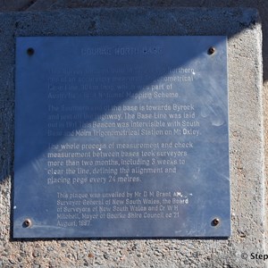 Bourke Base Line Historic Marker