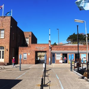 The point of arrival by ferry