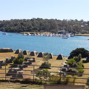 Part of the "glamping" area