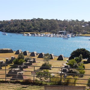 Part of the "glamping" area