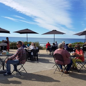 Seating area at the front of the club