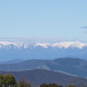 View east to Snowy Mtns