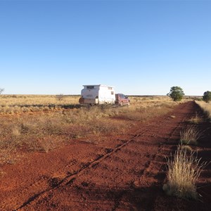 Original track at 100 km mark