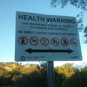 Health Warning- Dont drink or swim here