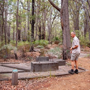 Foundations of POW camp buildings