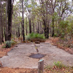 Each area is sign to explain what building was here at the POW camp