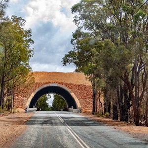 This tunnel is just a little south of the dam wall on the climb up Kingsbury Dr