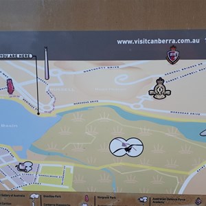 Location signboard at Grevillia Park