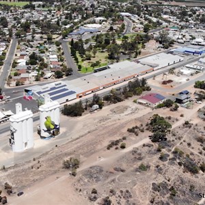 Waikerie Silo Art from the air