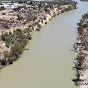 Waikerie Silo Art from the air