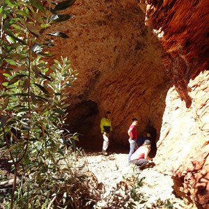 Looking towards the cavern from the Black Pool