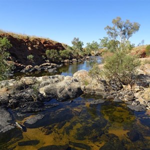 Looking downstream (east from the pool)