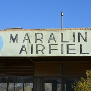 Original sign at the Maralinga Airfield