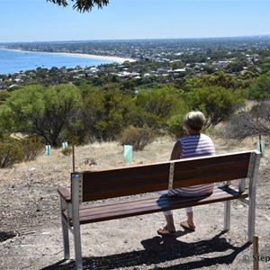 This seat is in the perfect location to view the coast