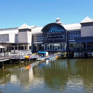 The waterside precinct and feed area