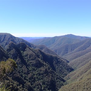 View into the mountains