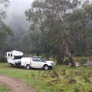 A typical site on the Swampy Plains River at Behrs Flat