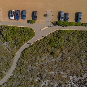 View of carpark from Drone