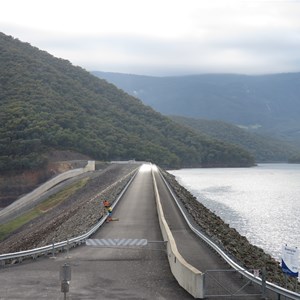 View east along crest