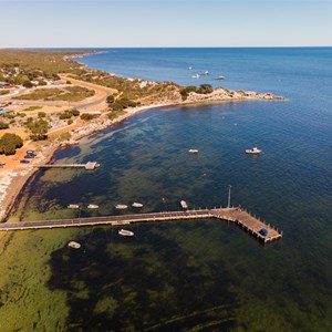 Leeman Jetty Aerial View