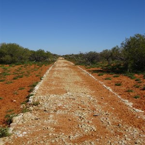 Remnants of the cobbled road near Davis Creek, Ullawarra Road