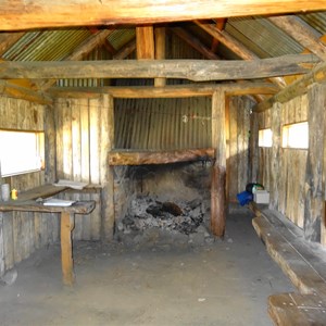 Interior of Bluff Hut 2016