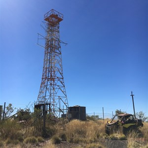Abandoned tower above Wittneoom