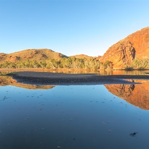 Sunset in July over Doolena Gorge