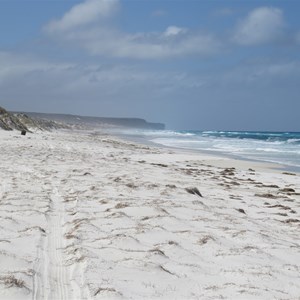 View east 8 km to Pt Culver