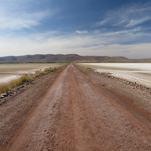 Across the saltflats