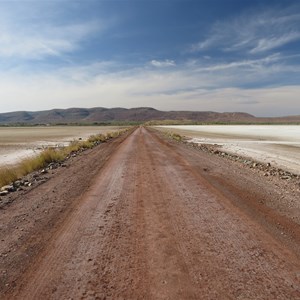 Across the saltflats