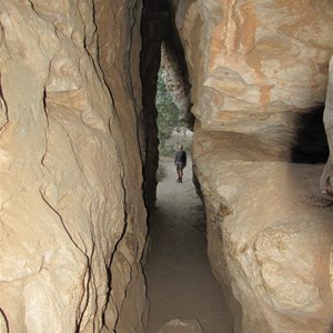 Natural entrance to the gorge.