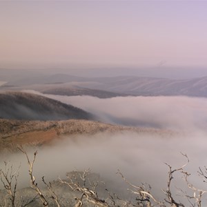 looking east from Mt Pinnibar